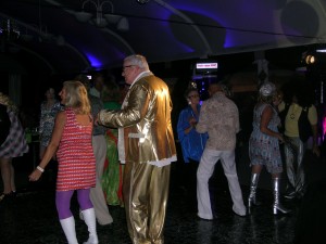 Mark and Pam Frostad cut the rug at the LongRun gala - great costumes!