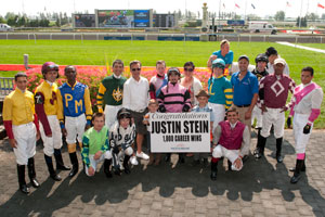 Jockey Justin Stein claimed his 1,000 career win. Photo by Michael Burns Photography