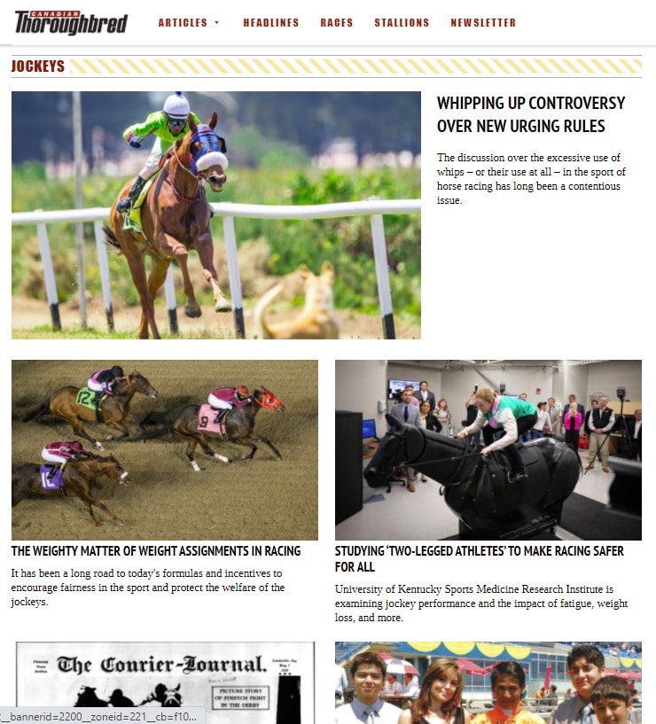 jockey news, horseracing news, Canadian horseracing