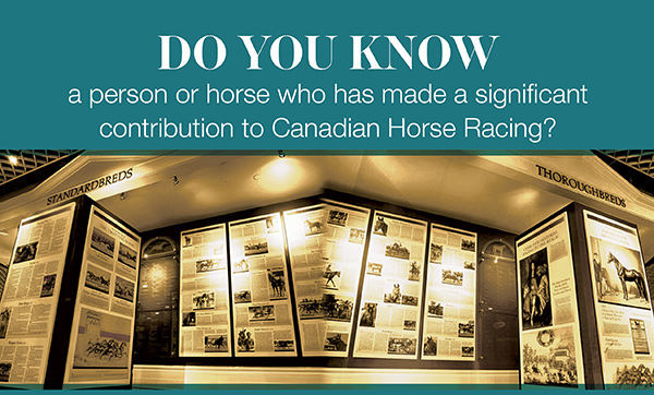 Thumbnail for Canadian Horse Racing Hall of Fame Accepting Nominations for Class of 2018