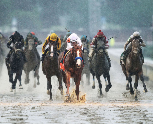 Justify won the 144th running of the $2,192,000 Kentucky Derby, with Mike Smith in the irons. Coady Photography/KentuckyDerby.com