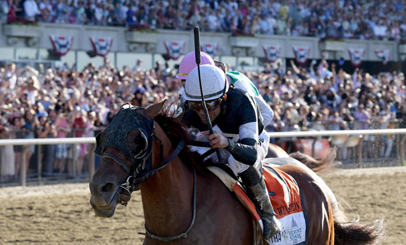 Sir Winston won the 151st running of the Belmont Stakes, for Canadian trainer Mark Casse. Joe Labozzetta Photo