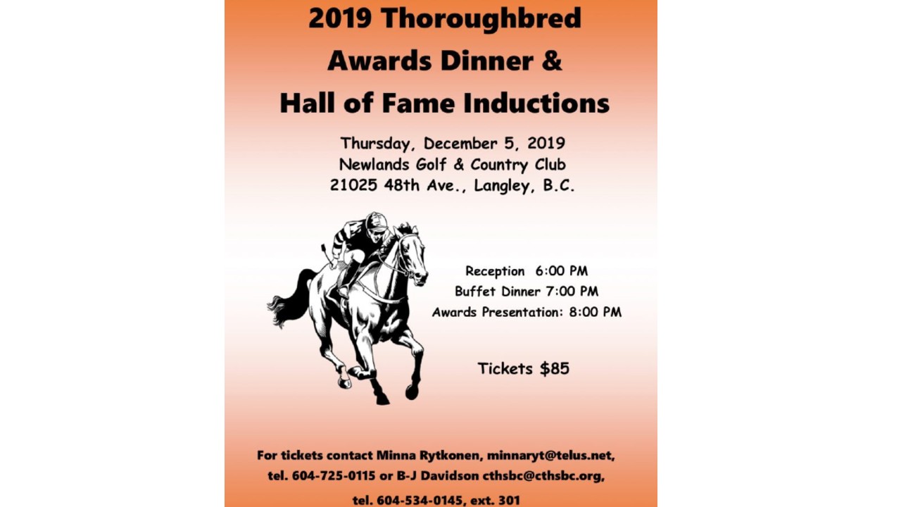 Thumbnail for BC Thoroughbred Awards and Hall of Fame Inductions