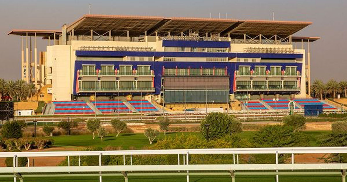 VANESSA NG PHOTO of the grandstand at King Abdulaziz Racecourse