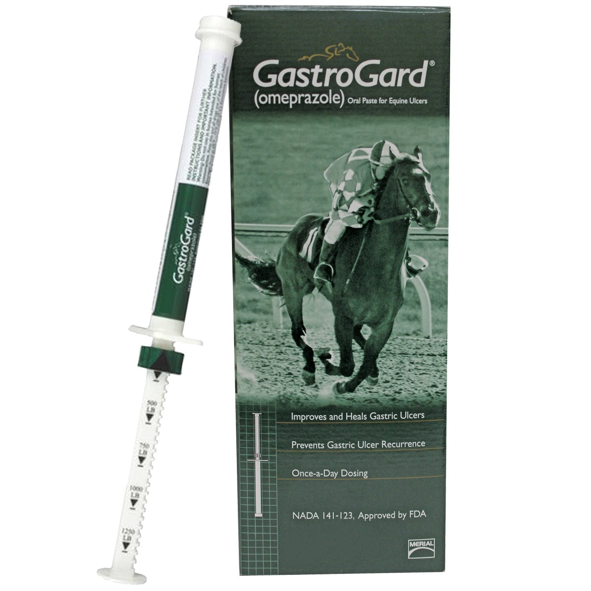 Each of the horses in the study was treated daily with a full tube of GastroGard.