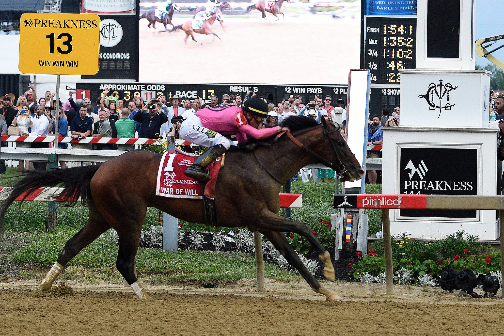 Thumbnail for Woodbine Mile Field Is Set; War of Will Expected to Be Heavy Choice