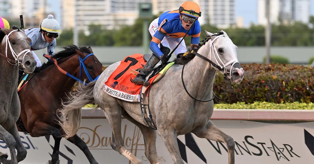 Thumbnail for White Abarrio Is Powerful in Florida Derby Victory