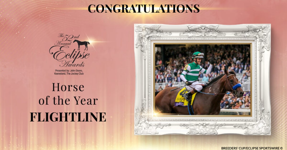 Thumbnail for Flightline Is Horse of the Year, Pletcher Wins 8th Trainer Eclipse
