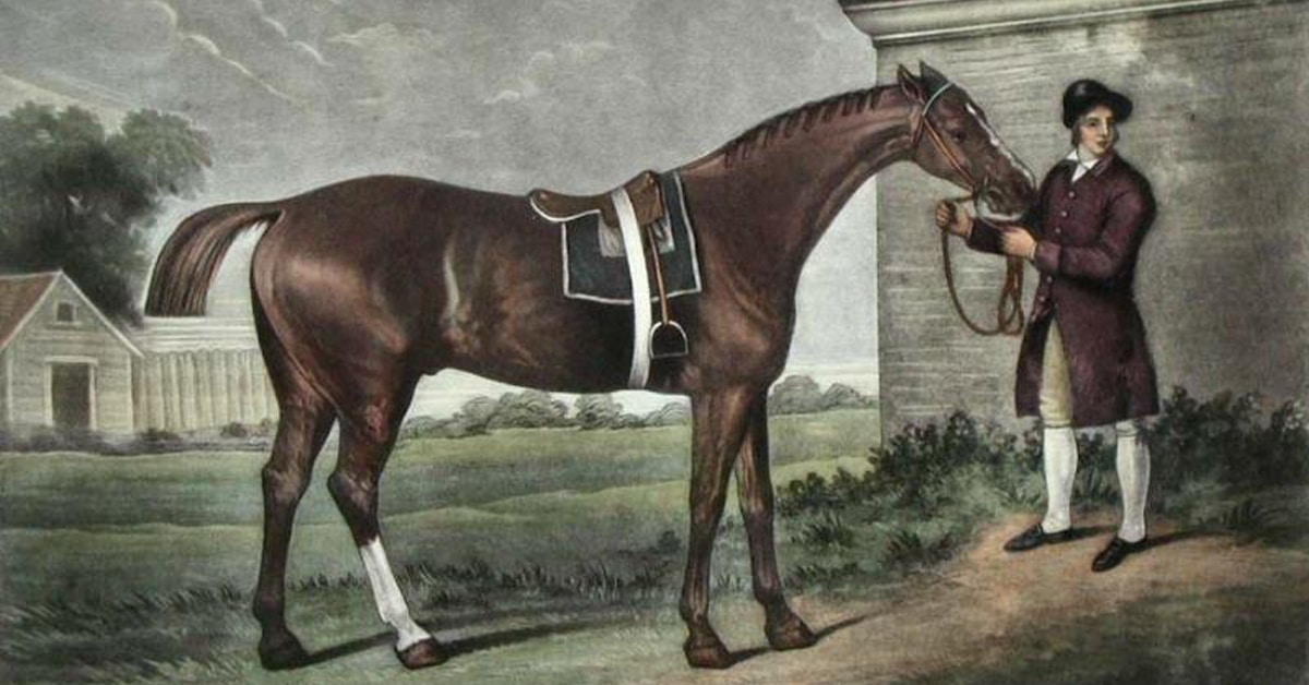 A painting of the racehorse Eclipse.