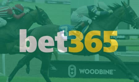 The bet365 logo superimposed over a racing scene.