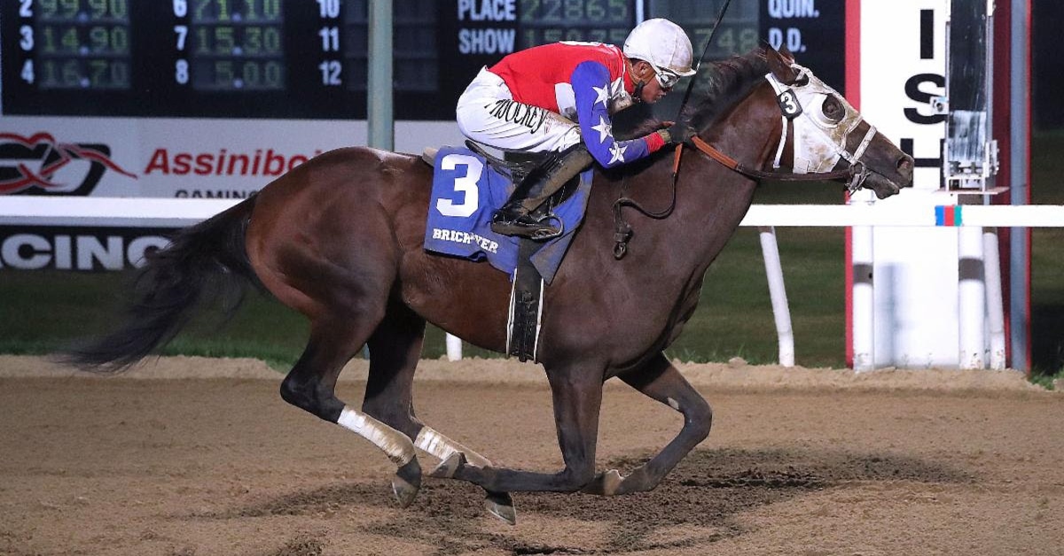 A horse racing at ASD.